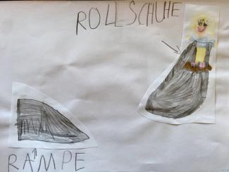 Rollschuhfahren beim Jugendhaus